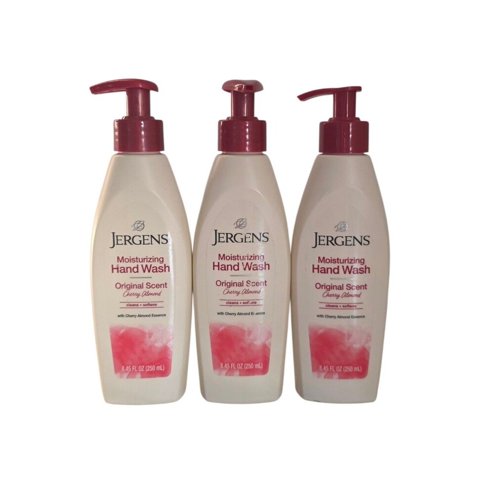 Jergens Moisturizing Hand Wash Original Scent Cherry Almond 8.45fl.oz Each (3pk)